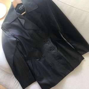 Fog City Leather Double Breasted Jacket